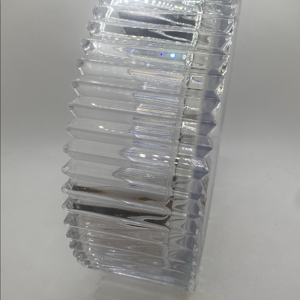 Mikasa Vintage Diamond Fire cut glass Hostess Serving Ribbed 8 1/4” Bowl - Picture 6 of 7